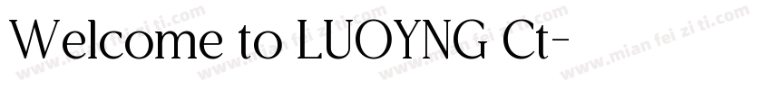Welcome to LUOYNG Ct字体转换